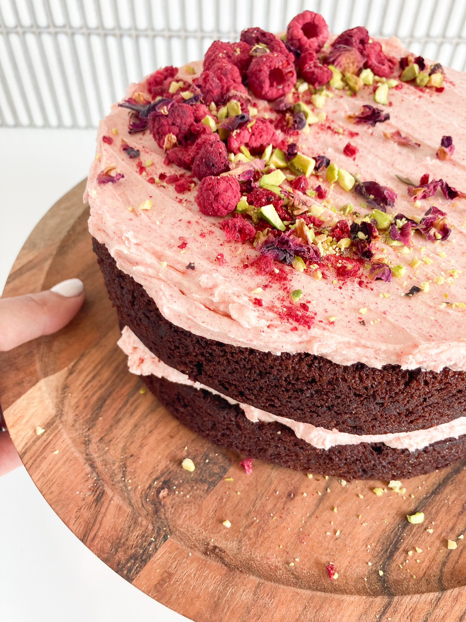 Chocolate Raspberry Cake Kit | crumbs & confetti