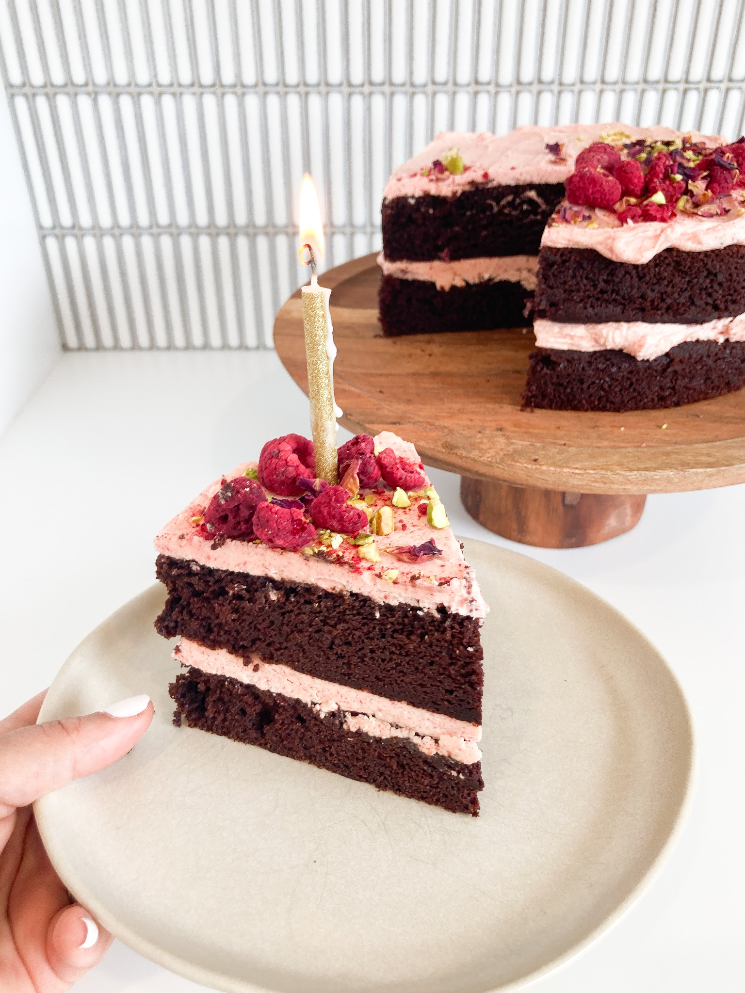 Chocolate Raspberry Cake Kit | crumbs & confetti