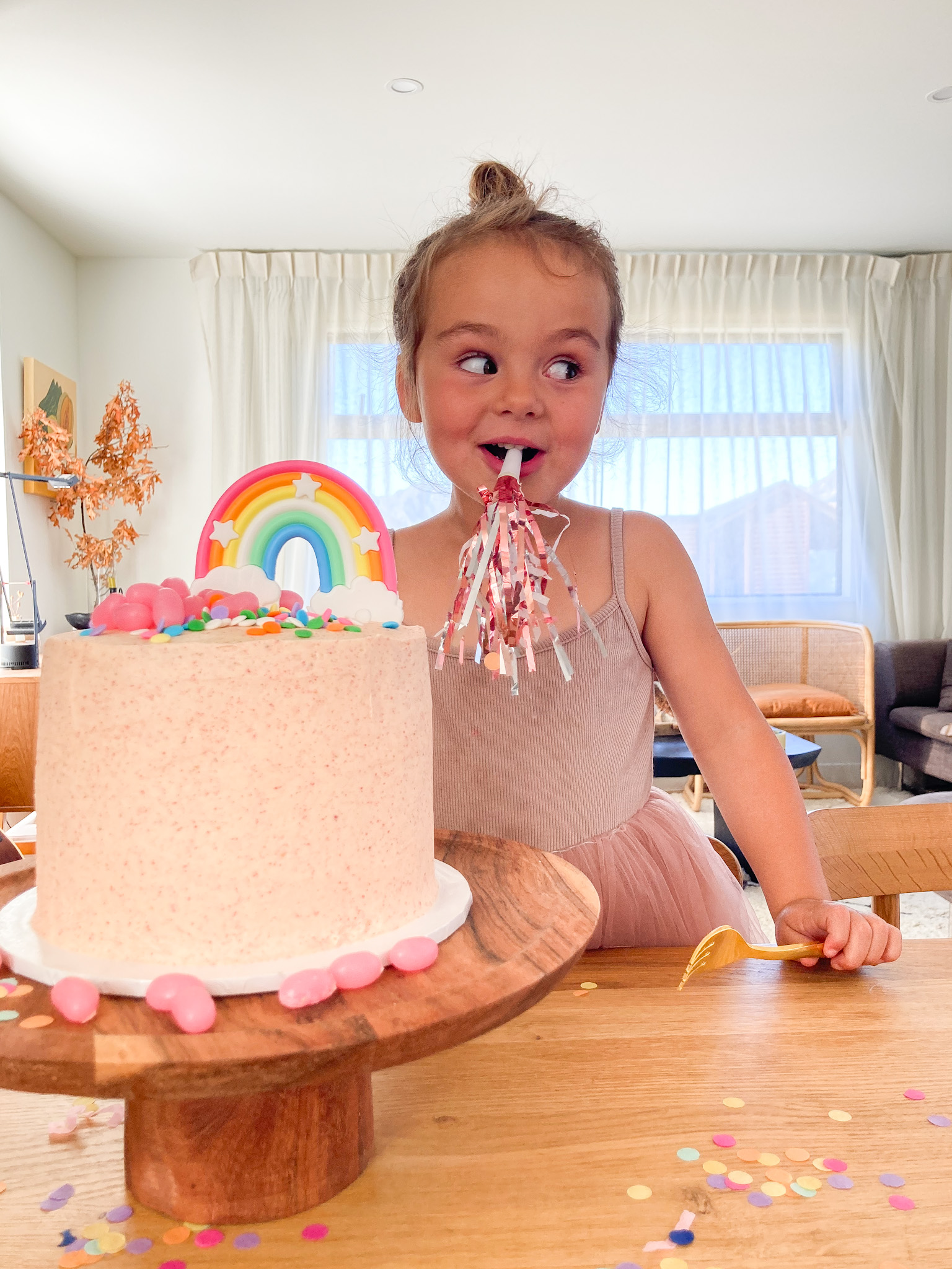 Raspberry Rainbow Cake Kit | crumbs & confetti
